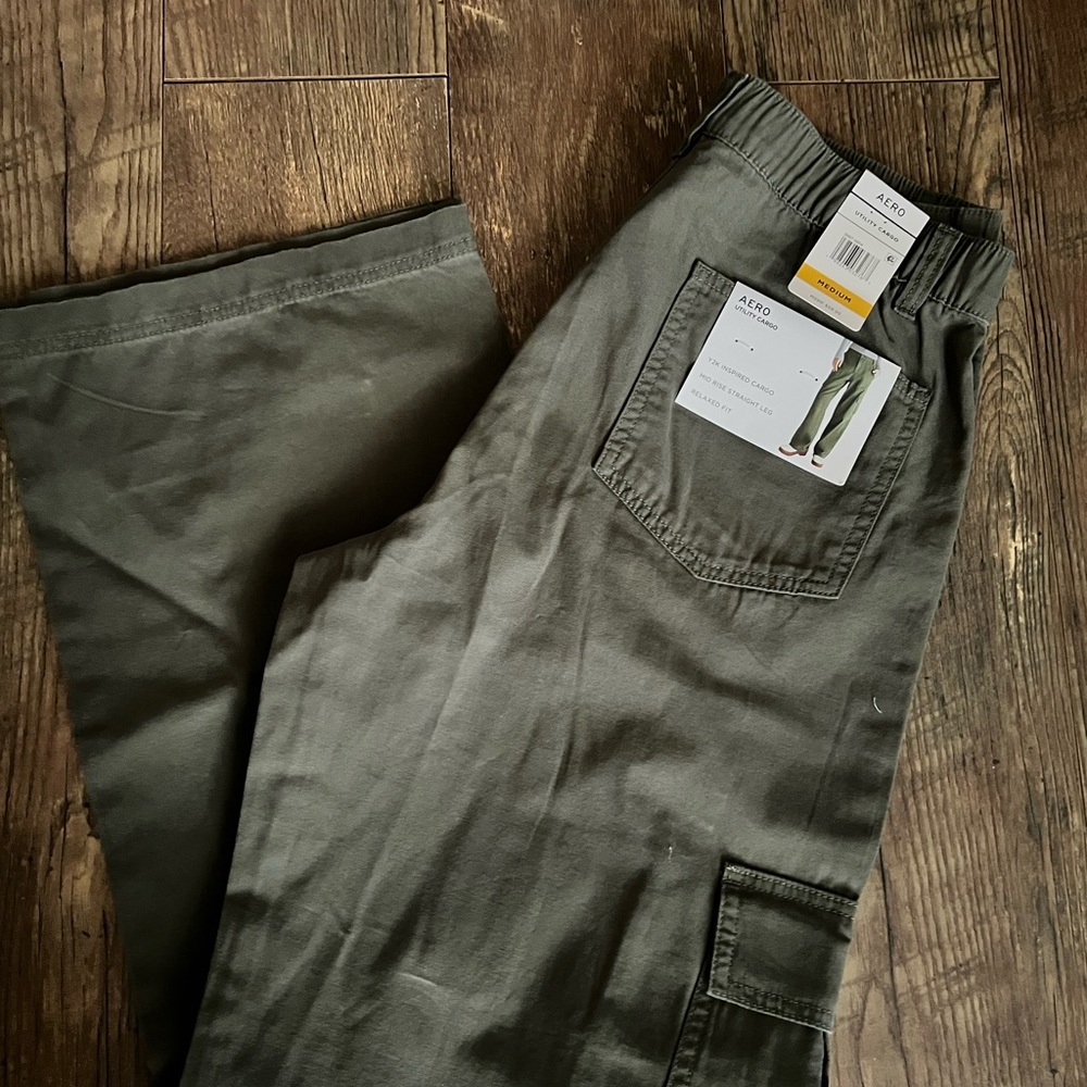 Aeropostale Olive Green Utility Pants